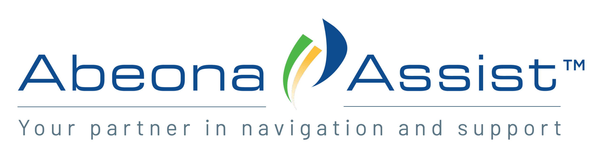 Abeona Assist™ logo with tagline “Your partner in navigation and support”