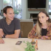 Gus, smiling with his daughter, Noelle, who received ZEVASKYN treatment